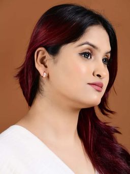 White Velvet - The Aurora Dot Hoops Earrings - 925 Silver