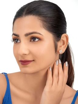 White Velvet - Aurora Grid Earrings -925 Silver