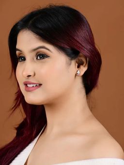 White Velvet - The Blossom Charm Sterling Silver Earrings - 925 Silver