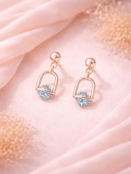 White Velvet - Celeste Loop Earrings - 925 Silver