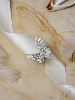 White Velvet - Flutter Silver Ring - 925 Silver