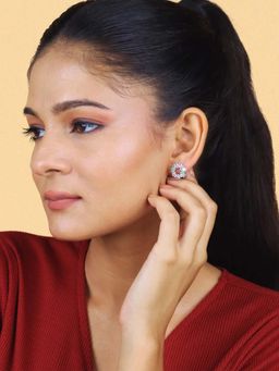 White Velvet - The Pastel Bloom Earrings - 925 Silver