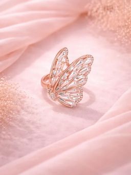 White Velvet - Rose Radiance Ring - 925 Silver