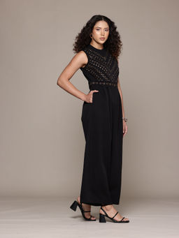 Label Ritu Kumar - Black Paulina Jumpsuit