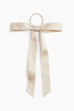 H&M - Women Beige Bow-Detail Hair Elastic