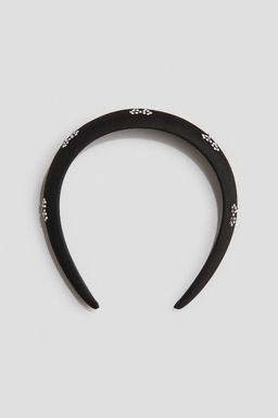 H&M - Girls Black Embellished Alice Band