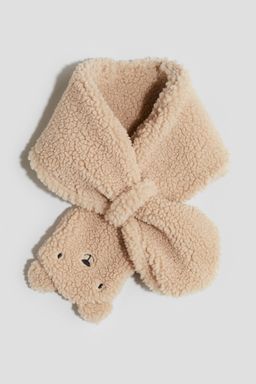 H&M - Boys Beige Appliqued Teddy Scarf