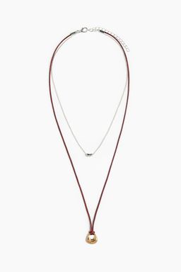 H&M - Women Brown Two-Strand Necklace