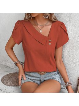 Outzidr - Rust Short Sleeve Top