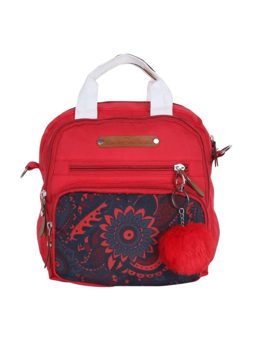 The Mom Store Mini Diaper Bag For Casual Outings Red Magnolia