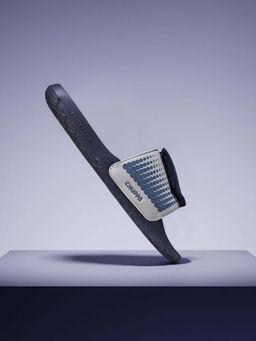 Chupps - Men Offset Casual Navy Blue & White Sliders