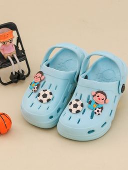 Yellow Bee - Soccer-Themed Clogs with Fun Cartoon Design for Boys