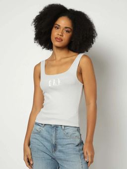 GAP - Grey Women's Slim Logo T-Shirt