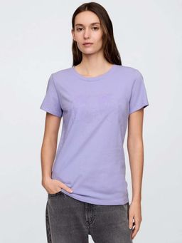 GAP - Lavender Women's Slim Printed T-Shirt