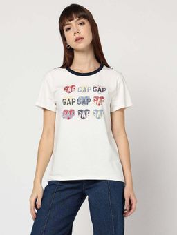 GAP - White Women's Printed T-Shirt