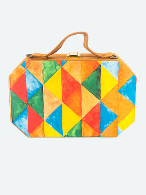 NR by Nidhi Rathi Printed Multicolor Clutch