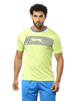 Black Panther - Mens Lime Mel Half Sleeves T-Shirt