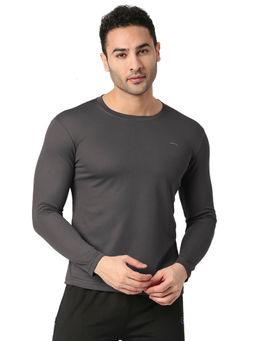 Black Panther - Mens Charcoal Full Sleeves T-Shirt