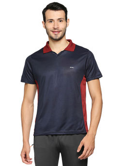 Black Panther - Mens Navy Half Sleeves Polo T-Shirt