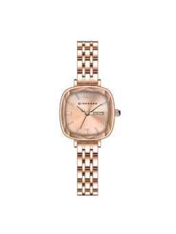 Giordano - Women Stainless Steel Rose Gold Dial Analog Watch - GZ-60097 (M)