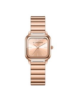 Giordano - Women Stainless Steel Rose Gold Dial Analog Watch - GZ-60098 (M)