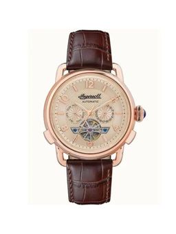 Ingersoll - Men THE NEW ENGLAND Automatic Rose Gold Dial Stainless Steel Watch - I00901B (M)