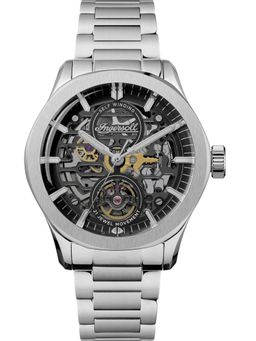 Ingersoll - Men The Bronc Automatic Black Dial Stainless Steel Watch - I16701 (M)