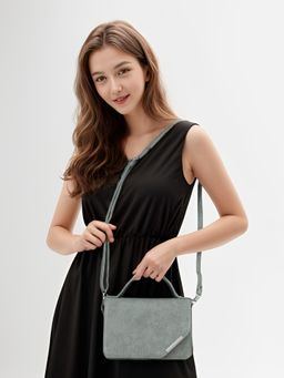 Toteteca - Womens Green Formal Sling Bag