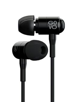 GOVO - GOBASS 900 in-Ear Wired Earphones 3D Sound Super Bass and HD Mic (Black)