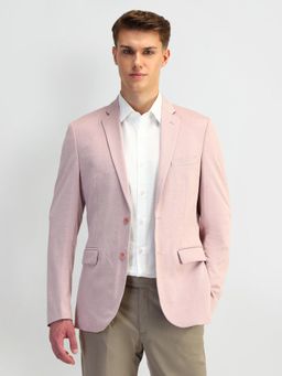 Arrow - Textured Mauve Full Sleeves Blazer