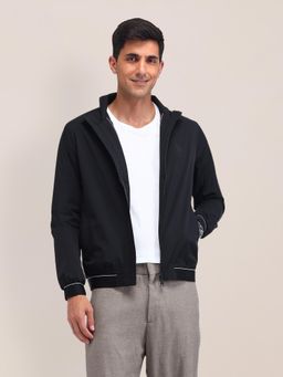 U.S. POLO ASSN. - Solid Black Full Sleeves Jacket