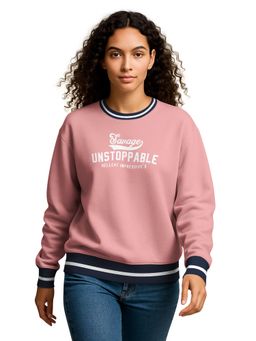 HELLCAT - Pink Typography Regular Sweatshirt