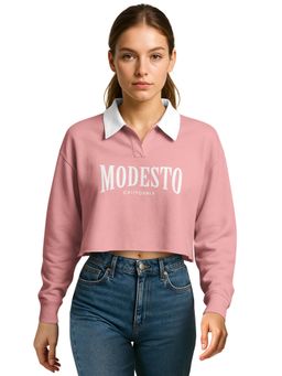 HELLCAT - Pink Typography Regular Polo T-Shirt