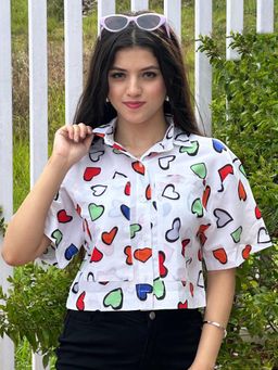 Tandul - White Printed Regular Shirt