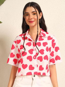 Tandul - Pink Printed Regular Shirt