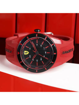 Scuderia Ferrari - Black Dial Round Analog Watch-0840005