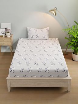 KOPA - Grey Micro Bedsheet with 1 Pillow Cover (Single)