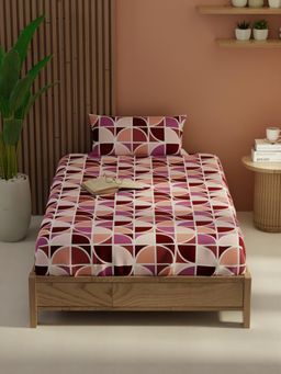 KOPA - Multi-Color Micro Bedsheet with 1 Pillow Cover (Single)