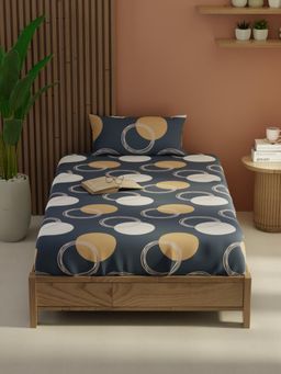 KOPA - Grey Micro Bedsheet with 1 Pillow Cover (Single)