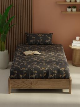 KOPA - Grey Micro Bedsheet with 1 Pillow Cover (Single)