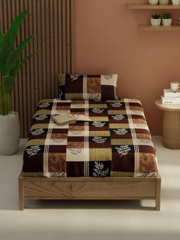 KOPA - Multi-Color Micro Bedsheet with 1 Pillow Cover (Single)