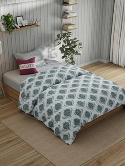 Nautica - Blue Egyptian Satin Cotton Comforter (Single)