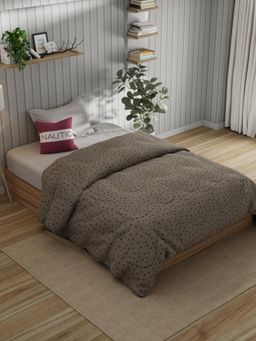 Nautica - Brown Egyptian Satin Cotton Comforter (Single)