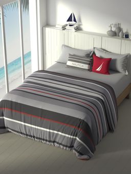 Nautica - Grey Super Soft Cotton Aroma Fabric Comforter (Double)