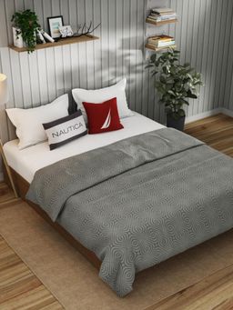 Nautica - Grey Egyptian Pure Cotton Flannel Filling Dohar (Double)