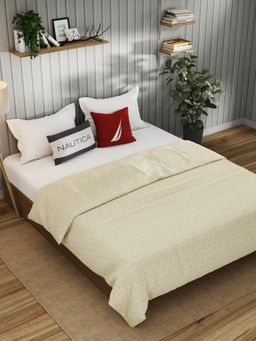 Nautica - Beige Egyptian Pure Cotton Flannel Filling Dohar (Double)