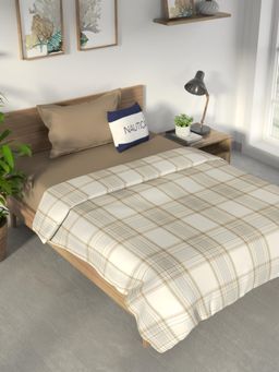 Nautica - Beige Pure Cotton Flannel Filling Dohar