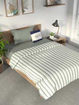 Nautica - Green Pure Cotton Flannel Filling Dohar