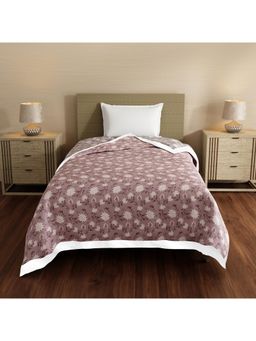 Layers - Forever Cotton Brown & Grey Floral Reversible Dohar