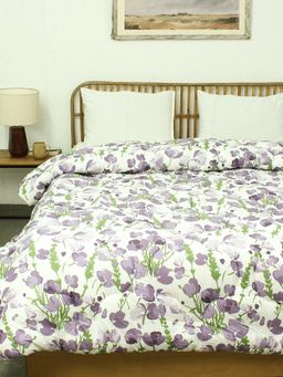 House This - Himalayan Poppies Purple Comforter